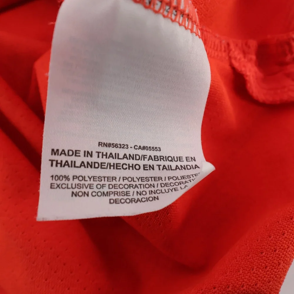 Nike Zonal Cooling Striped Polo Shirt Orange Short Sleeve‎ Mens XL AH8465-816